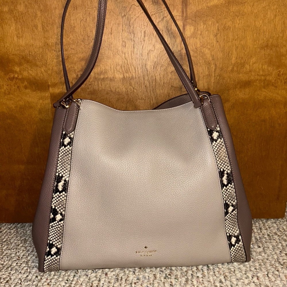 Kate Spade satchel snakeskin and mauve - Picture 4 of 4